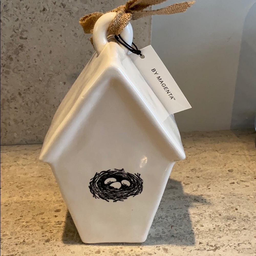 Rae Dunn “Rest” ceramic birdhouse. - Picture 2 of 6